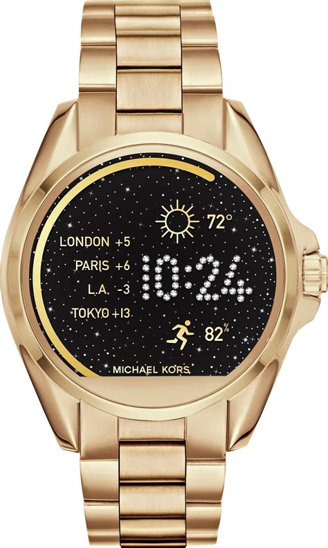 michael kors bradshaw watch gold and white|michael kors gen bradshaw smartwatch.